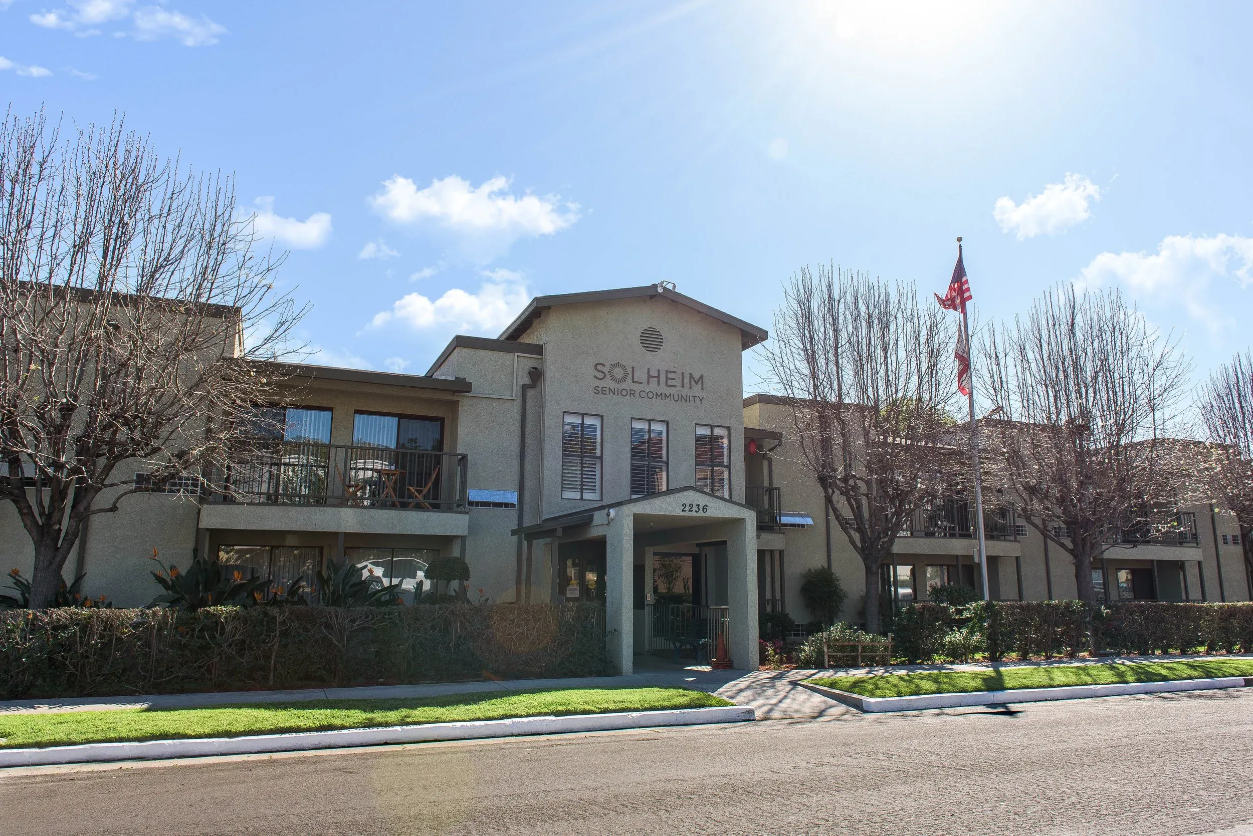 Solheim front, Solheim Senior Community, Assisted Living in Los Angeles, CA