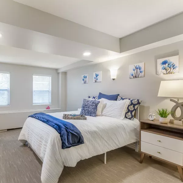 Apartment Bedroom, Brookdale University Park, Assisted Living in Denver, CO