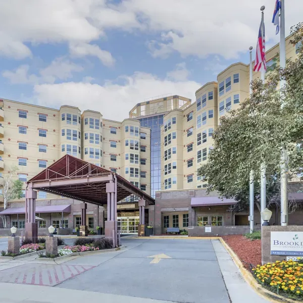 Entrance, Brookdale University Park, Assisted Living in Denver, CO