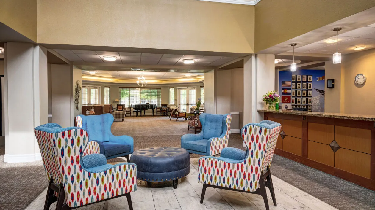 Lobby, The Courtyards at Mountain View, Assisted Living in Denver, CO