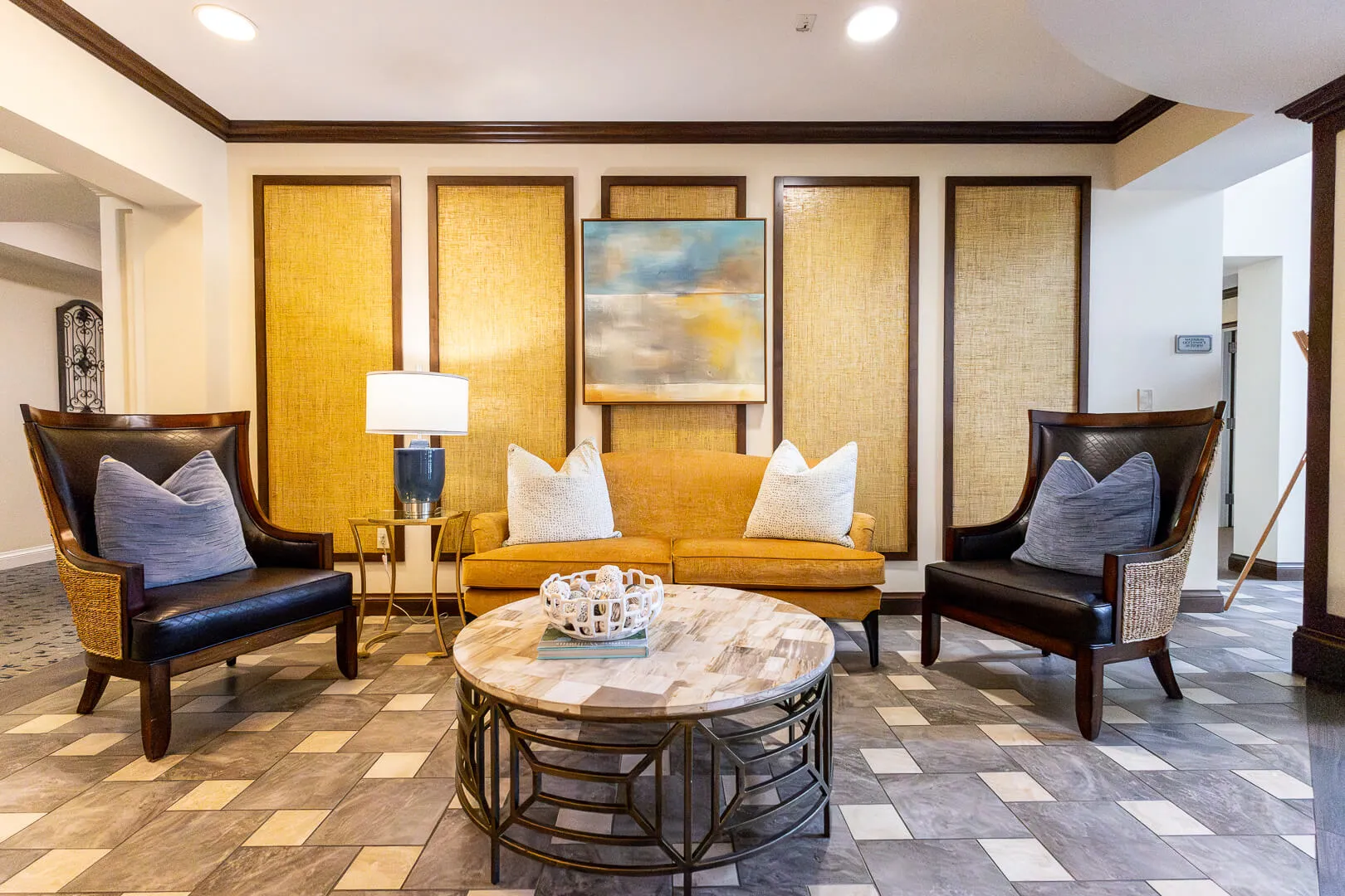 Lounge Area in Senior Living Facility