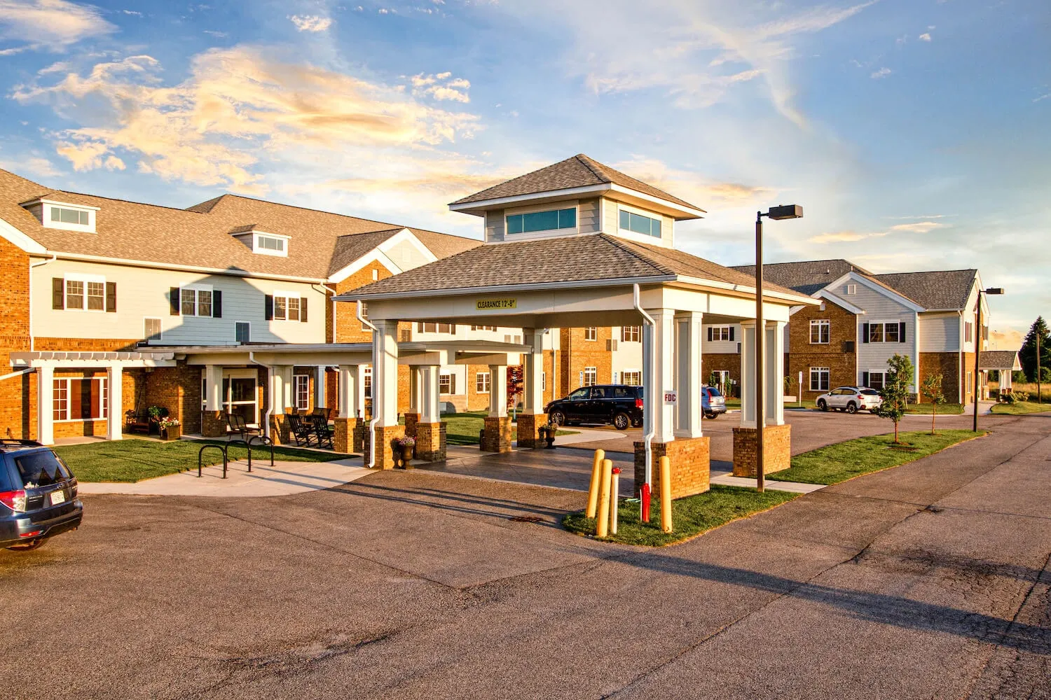 Senior living community exterior