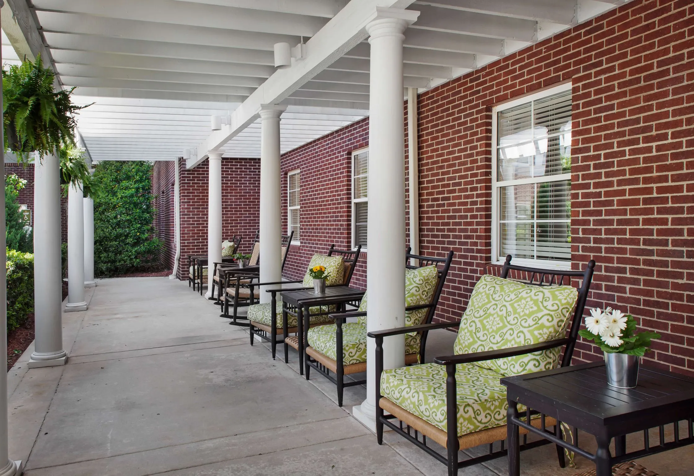 Porch, Sunrise at North Hills, Assisted Living in Raleigh, NC