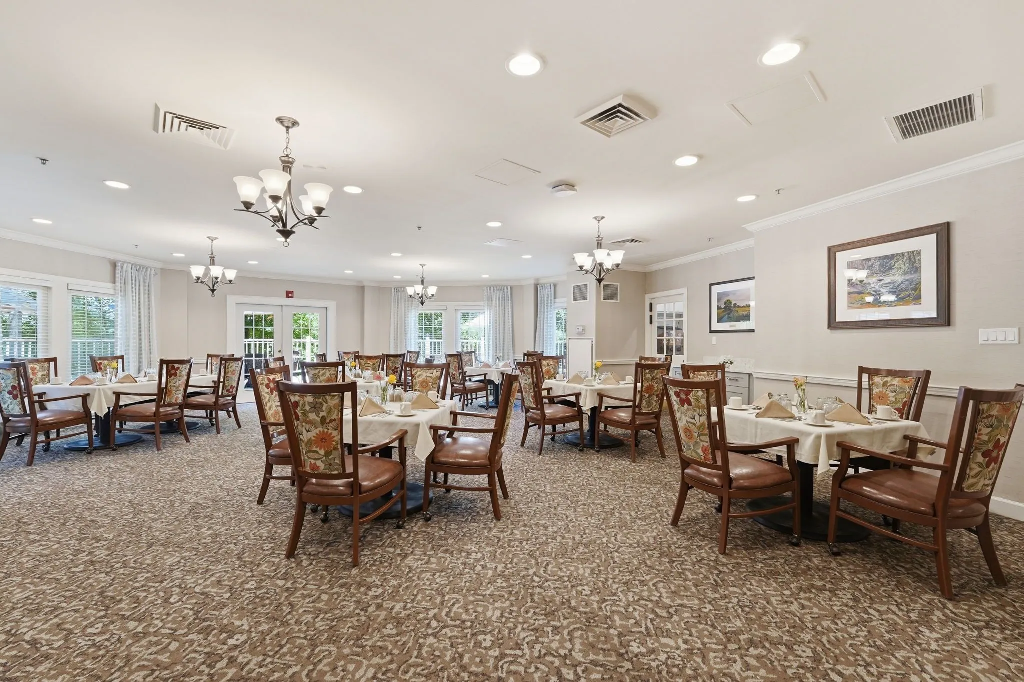 Private Dining Room, Sunrise of Raleigh, Assisted Living in Raleigh, NC