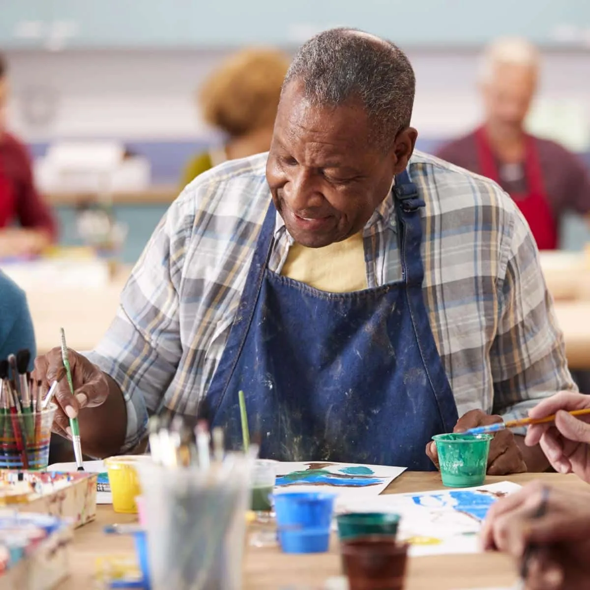 Pegasus Landing of Long Meadow | Seniors painting, The Legacy at Long Meadow, Assisted Living in Richmond, TX