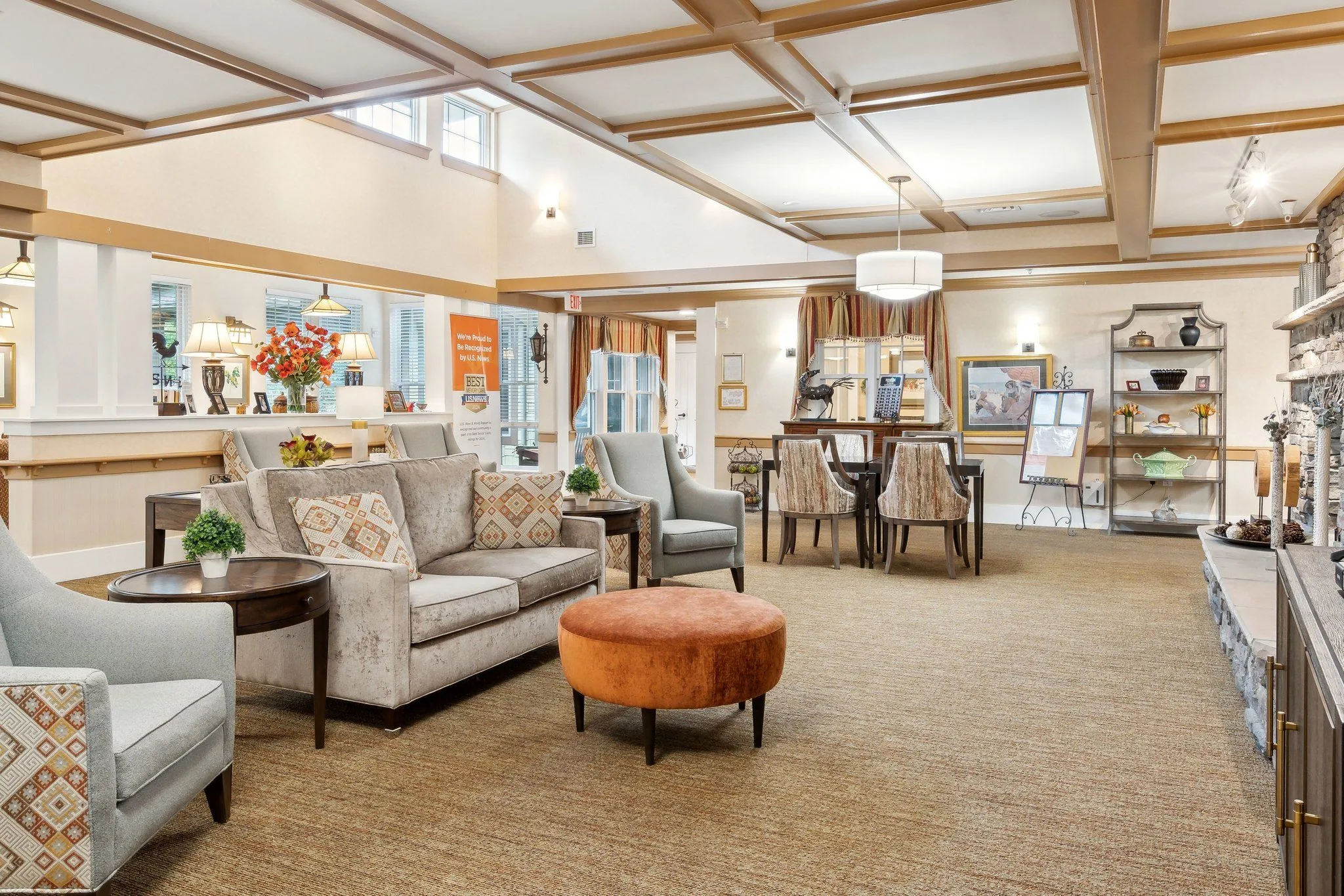 Living Room I, Sunrise at Bon Air, Assisted Living in Richmond, VA